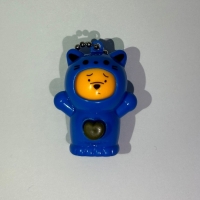 Breloc figurina cu schimbare a fetei, Cartoon Face, 4 cm, albastru, Vivo FIGURINA-BLUE